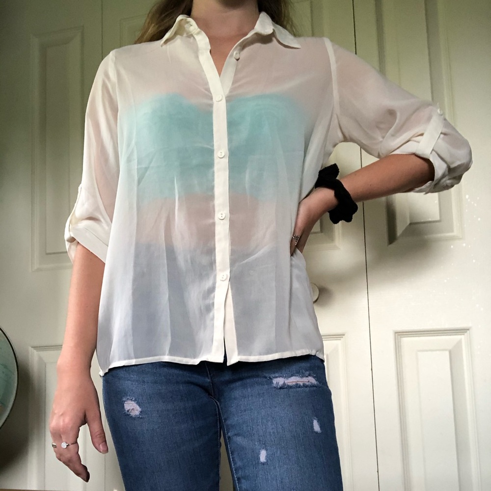 SOLD: Sheer button up